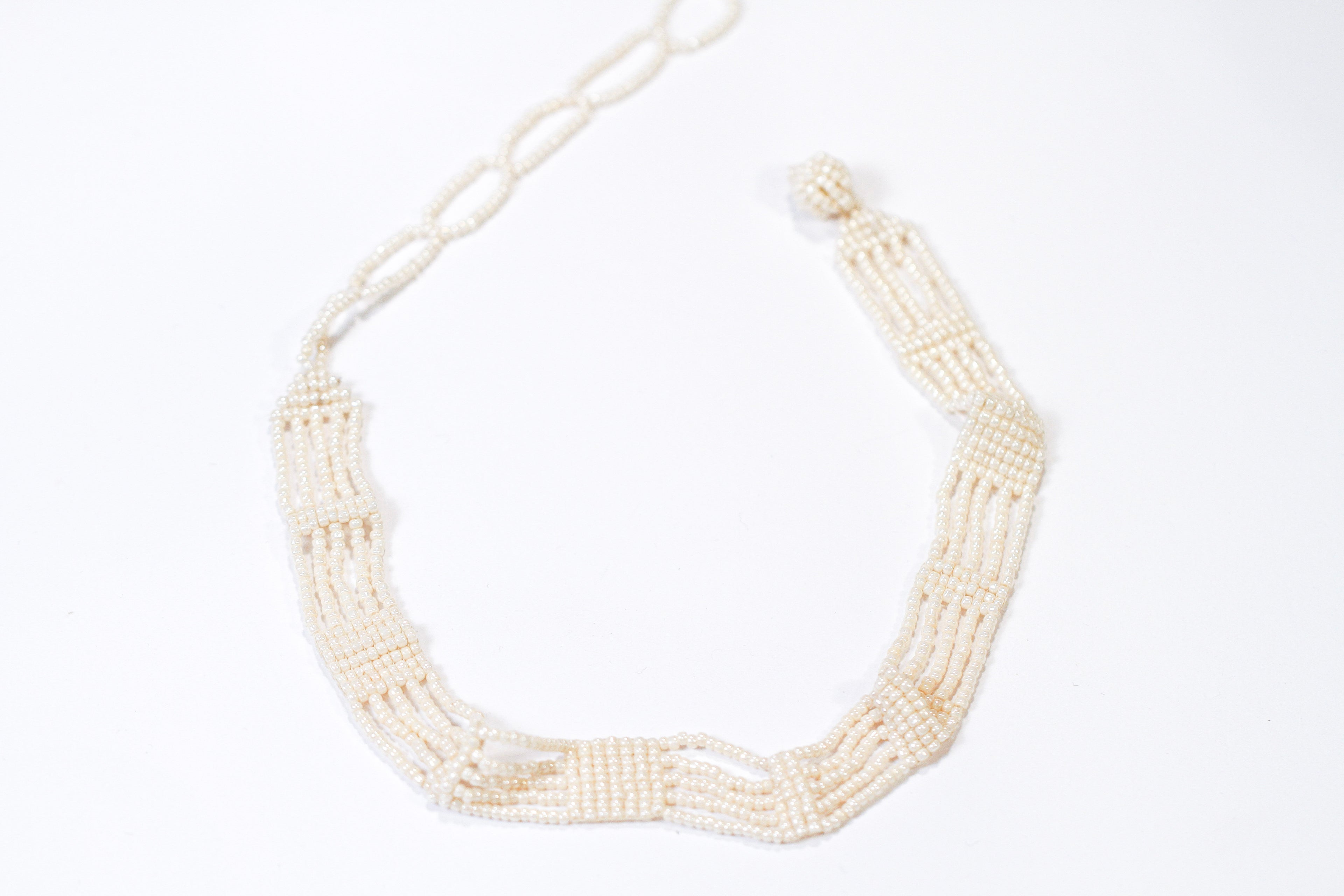 soft beaded choker - n020