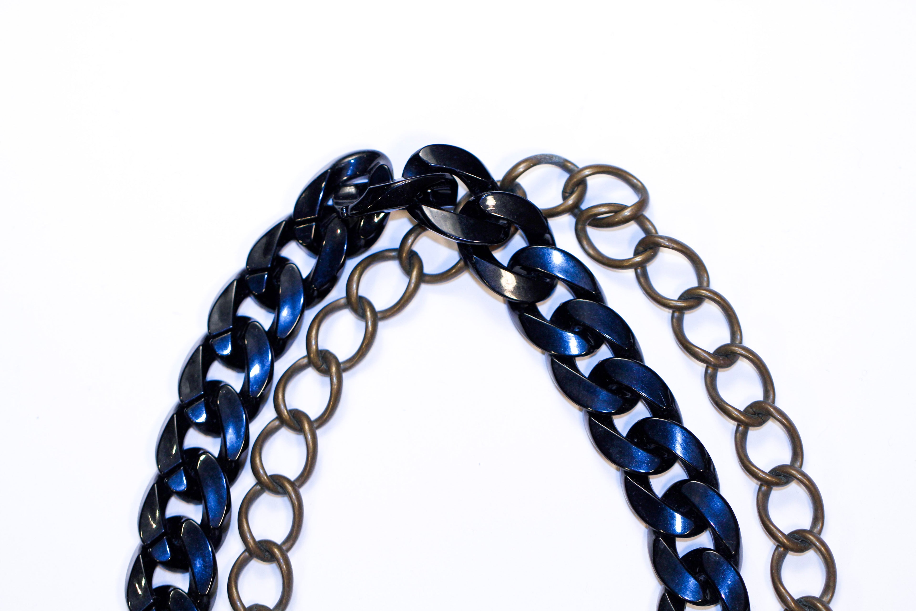 marni fabric bow double chain - n017