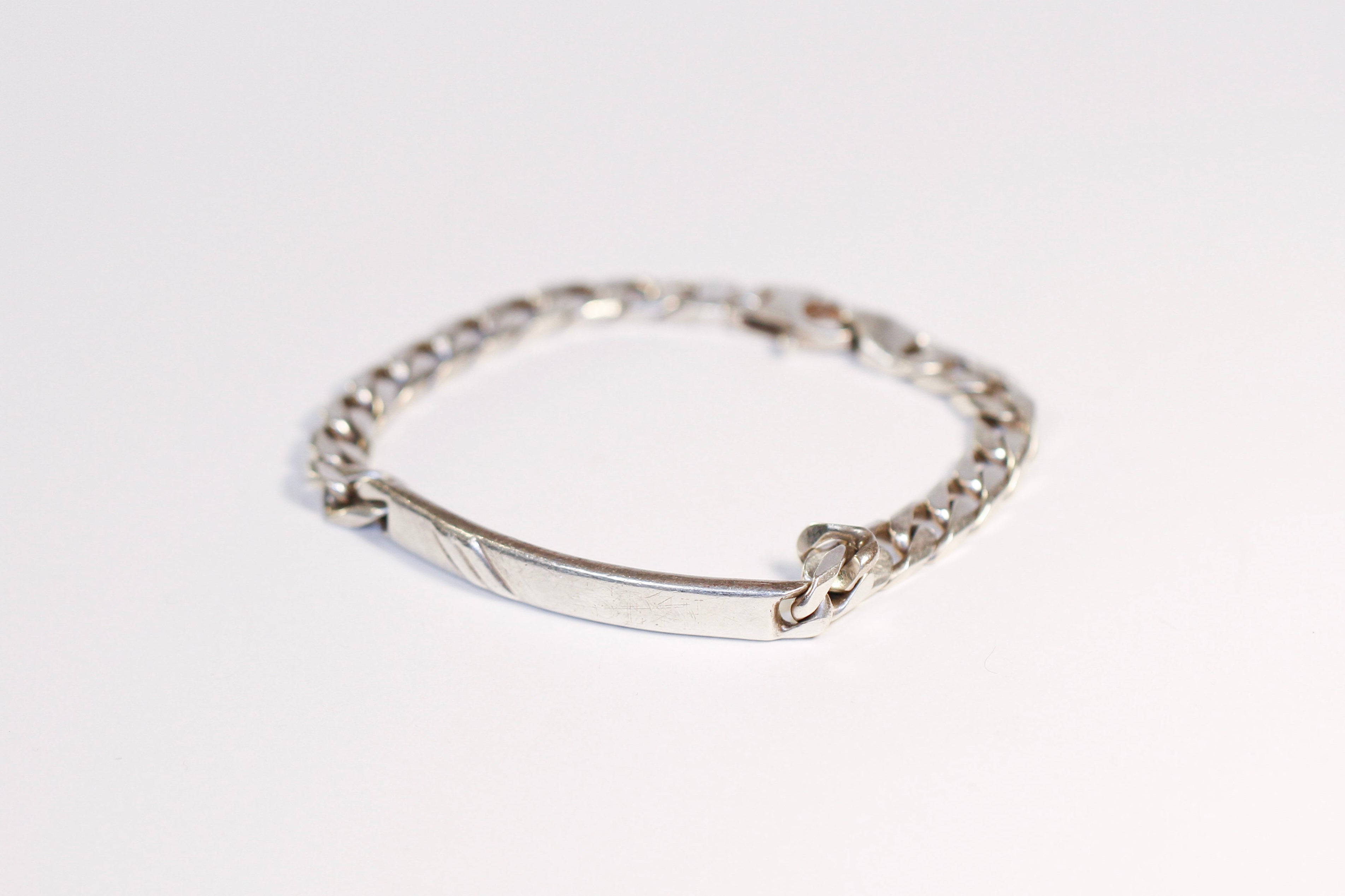 3 stripe id bracelet - b016