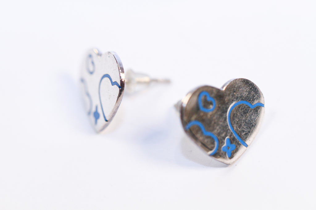 blue clouds <3 hearts - e031