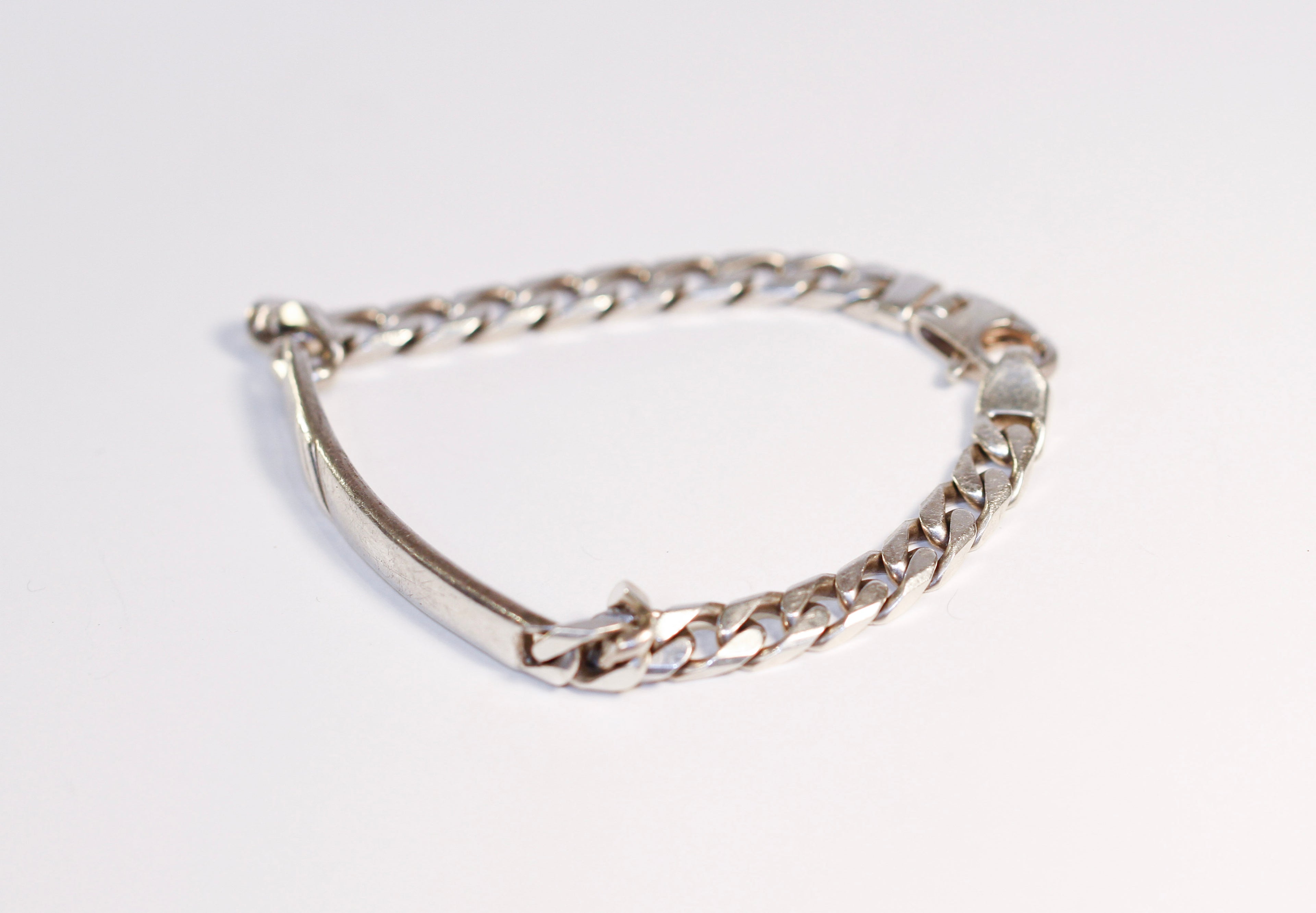 3 stripe id bracelet - b016