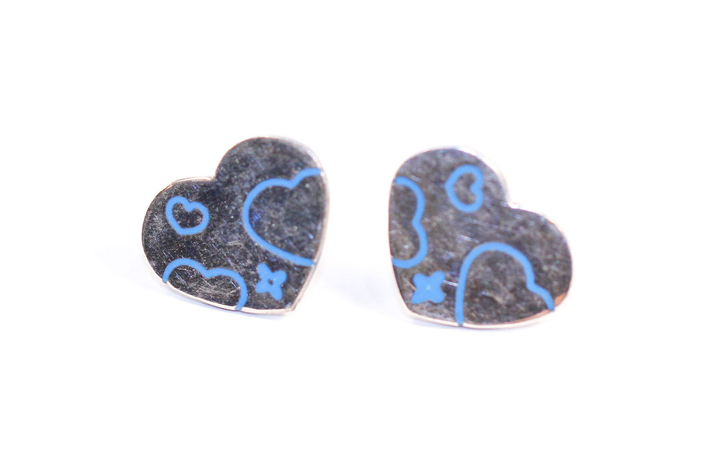 blue clouds <3 hearts - e031