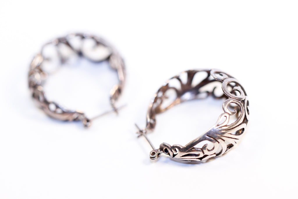 stl filigree hoop - e004