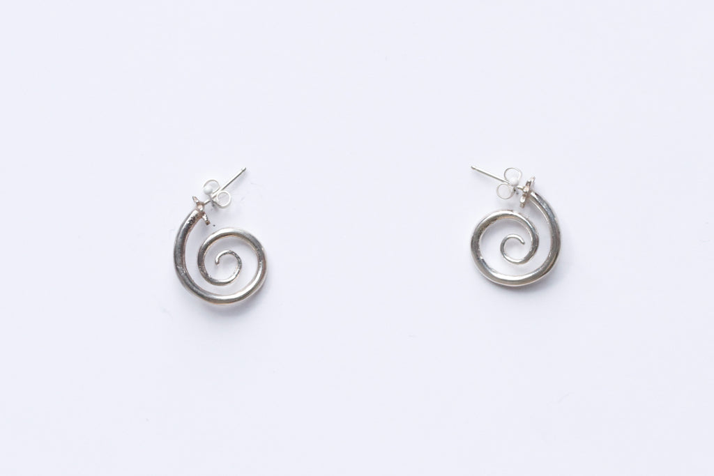 Swirled Post Earrings - E020