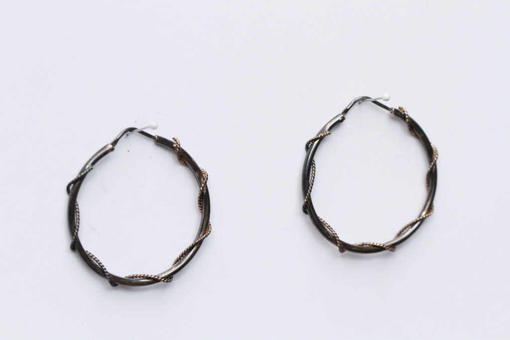 Gold Vine Earrings - E022