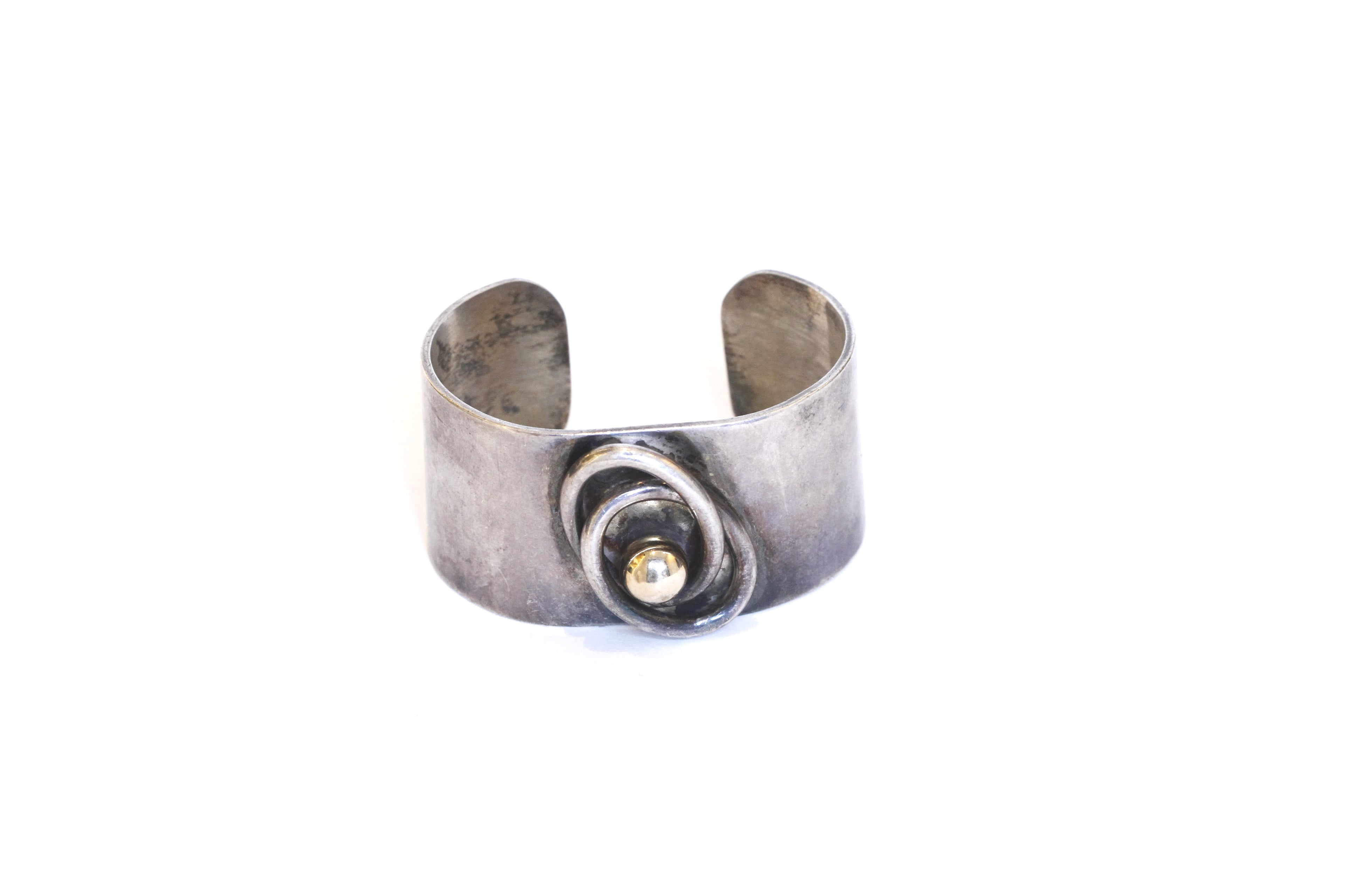 14k gold ball pierre cardin cuff - B002