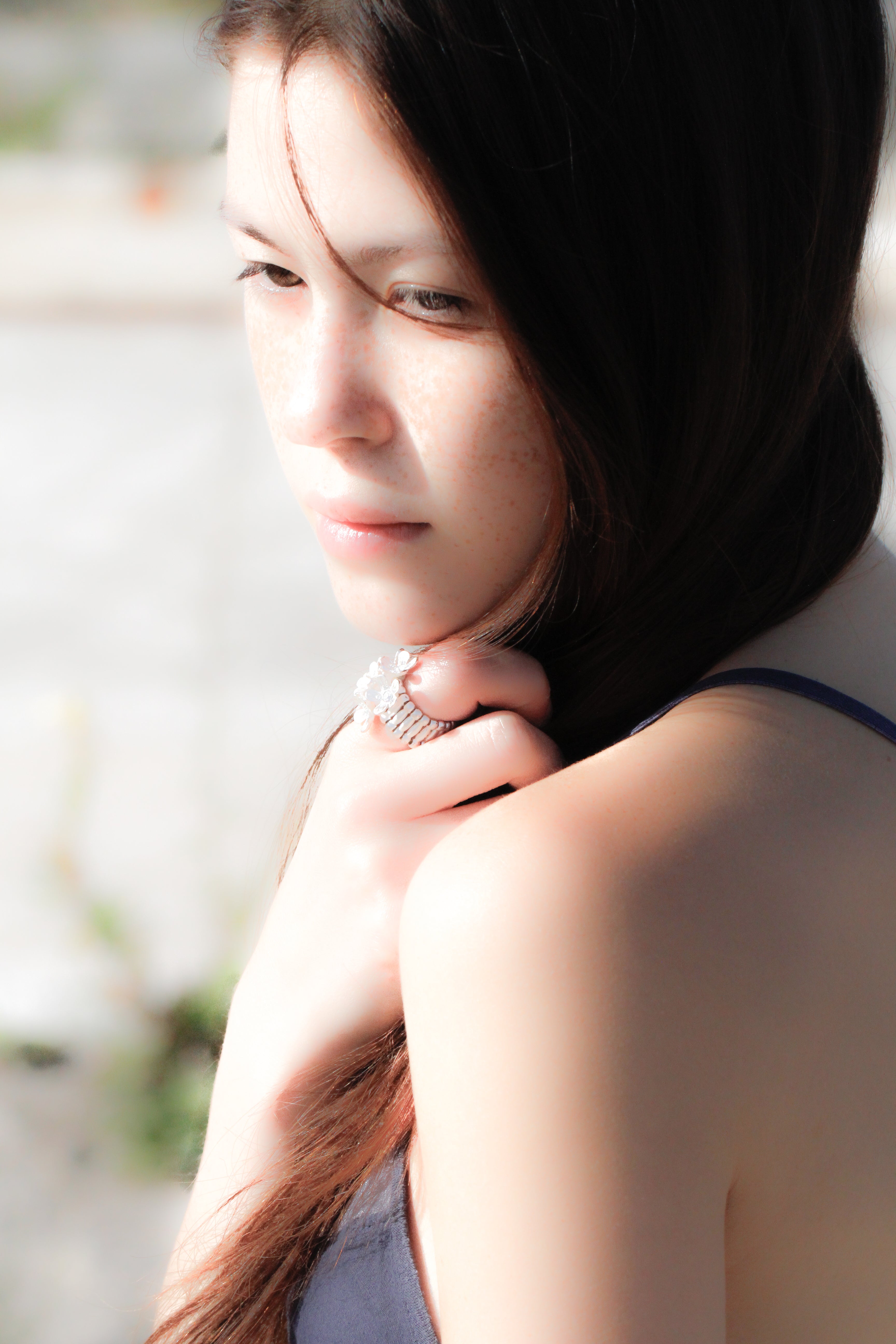 elastic shiny flower - r026