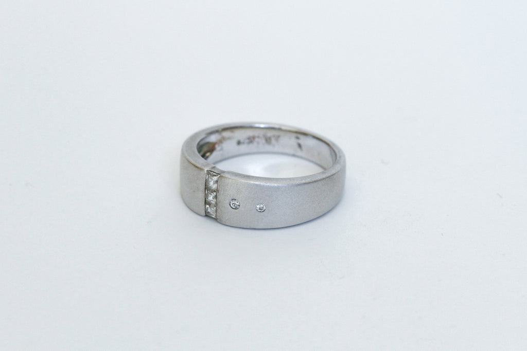 brushed silver insets - r034