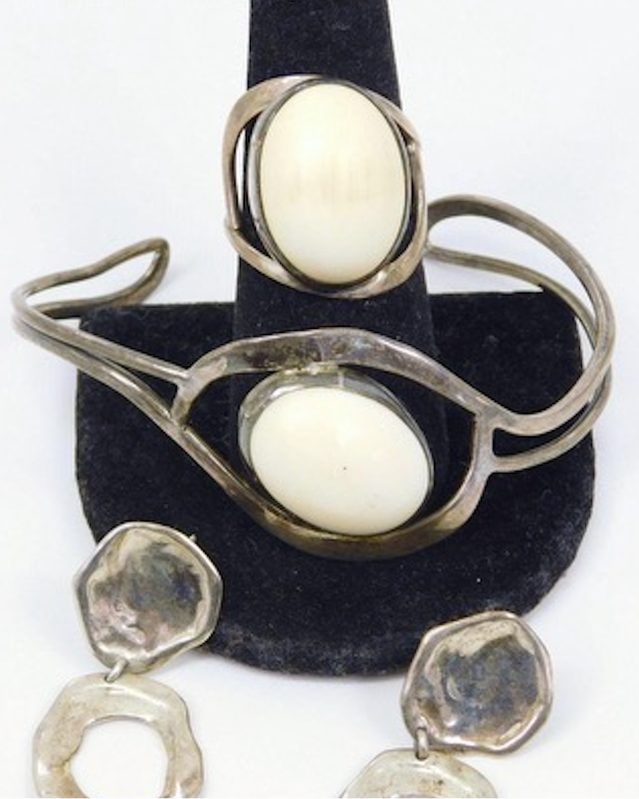 artisan white coral cuff